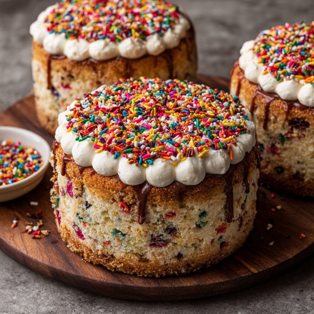 Geburtstagskuchen mit Streuseln