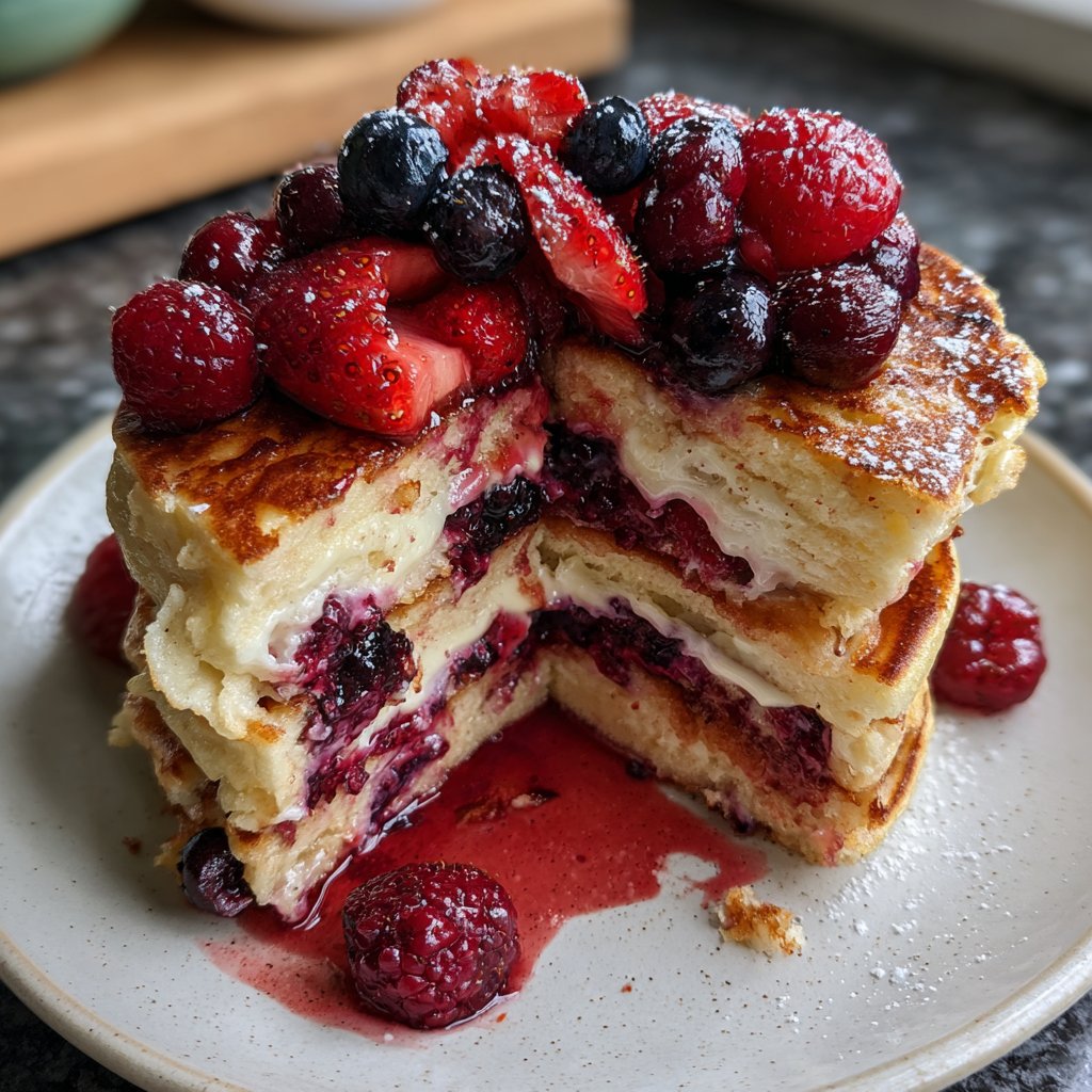 Pfannkuchen mit Beerenmix