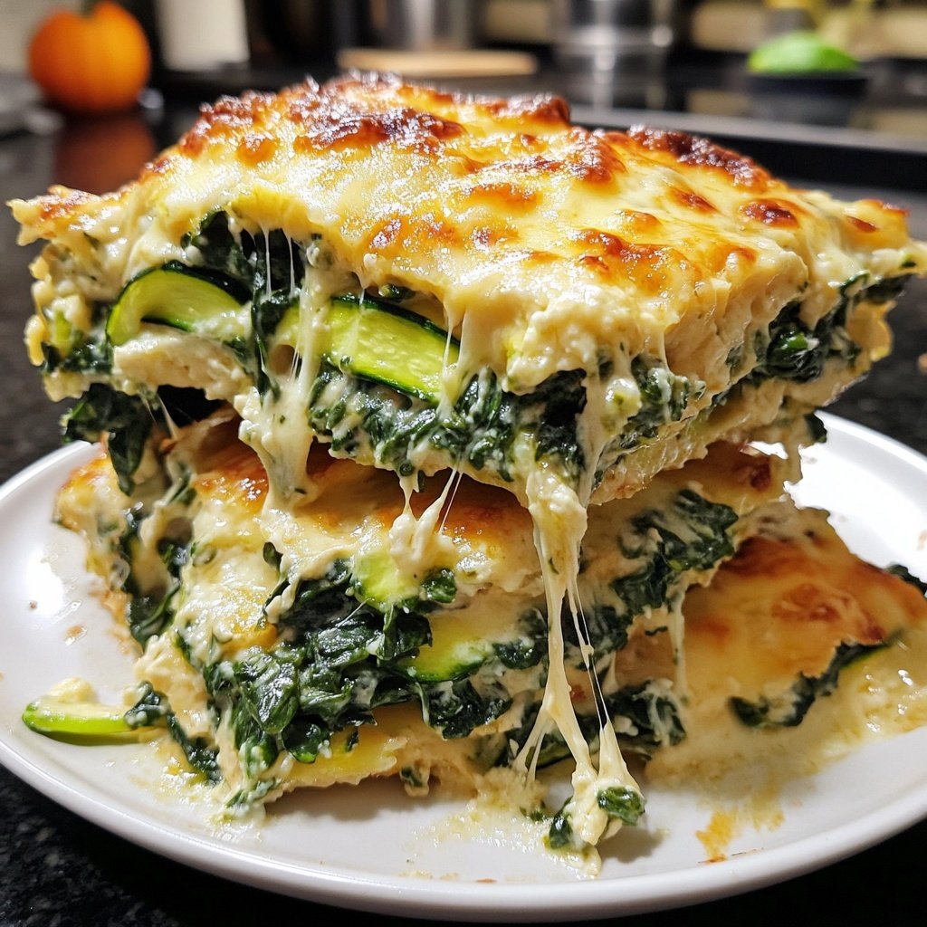 Gemüseauflauf mit Spinat