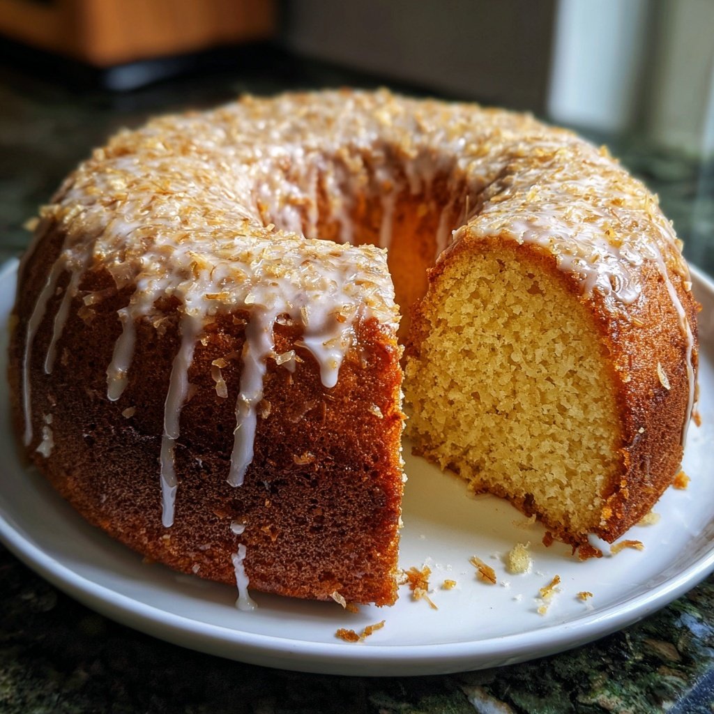 Zitronenkuchen mit Kokosmehl