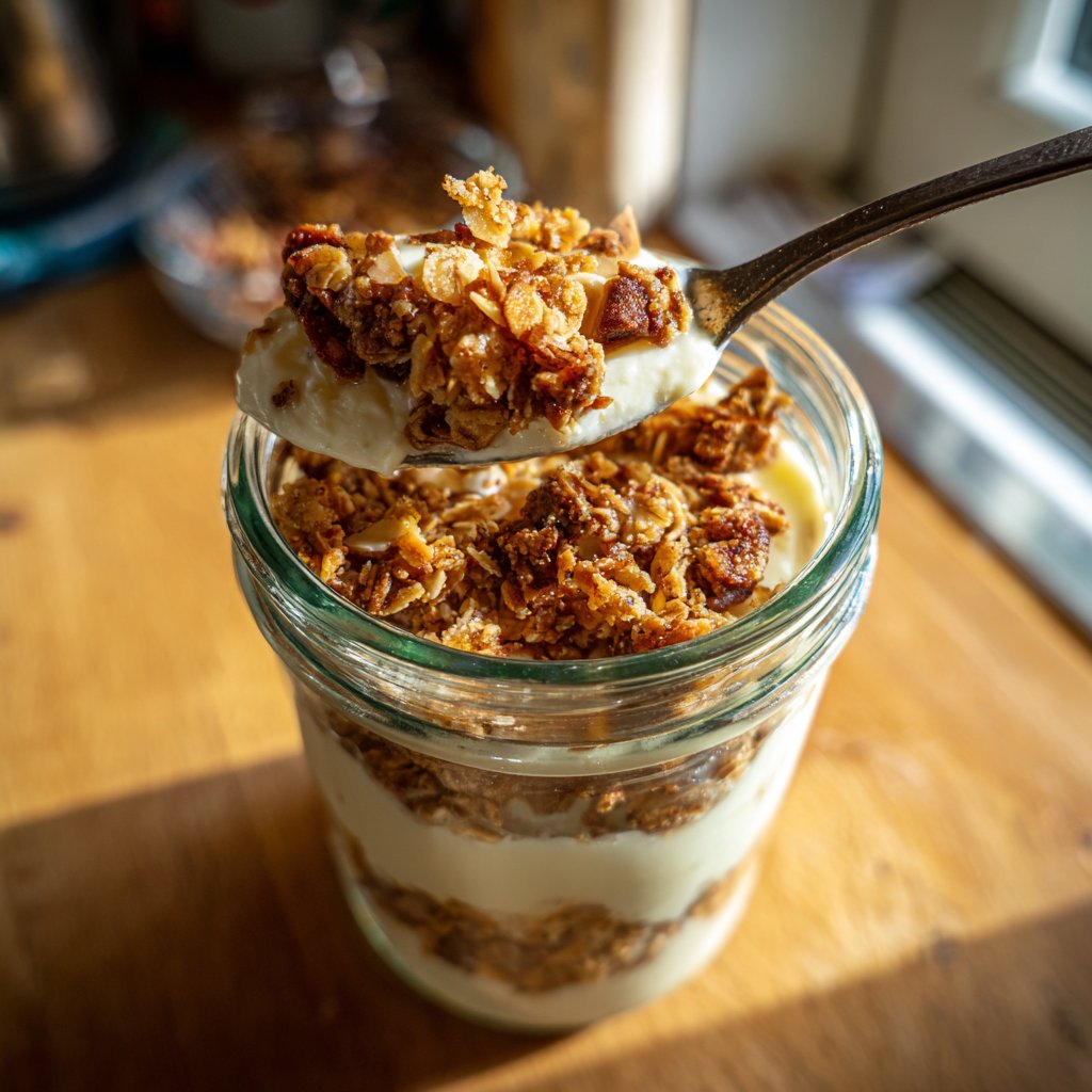 Frühstück im Glas mit Granola